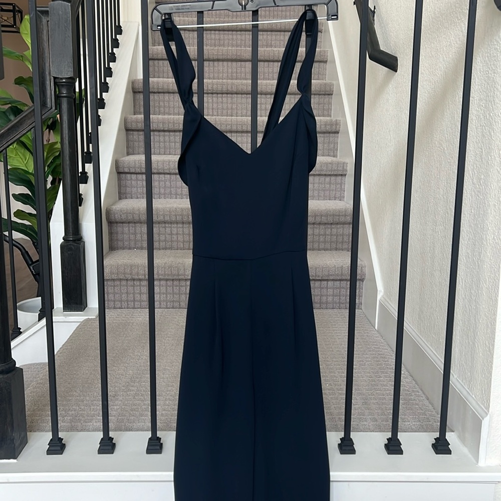 Reiss London Amika Cross Back Ruffle Jumpsuit size 4
